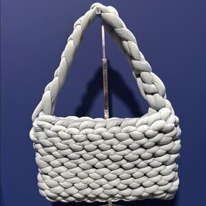 Braided Powder Blue Women's Bag
